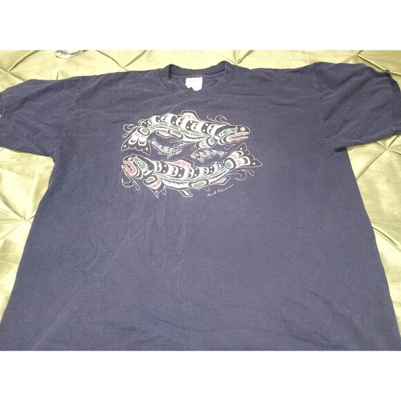 Mens T Shirt Northern Salmon Mark Henderson XL - Picture 2 of 11